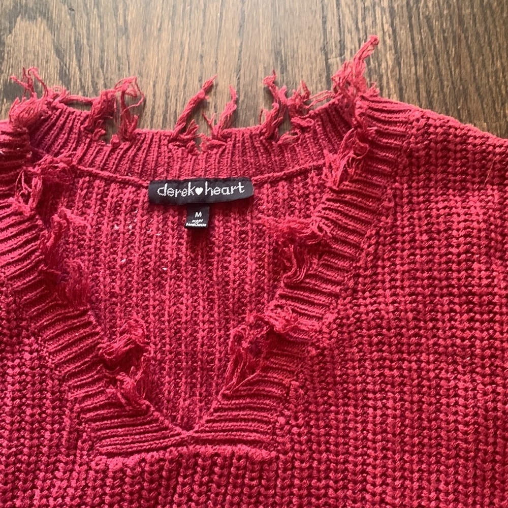 Women's crimson sweater